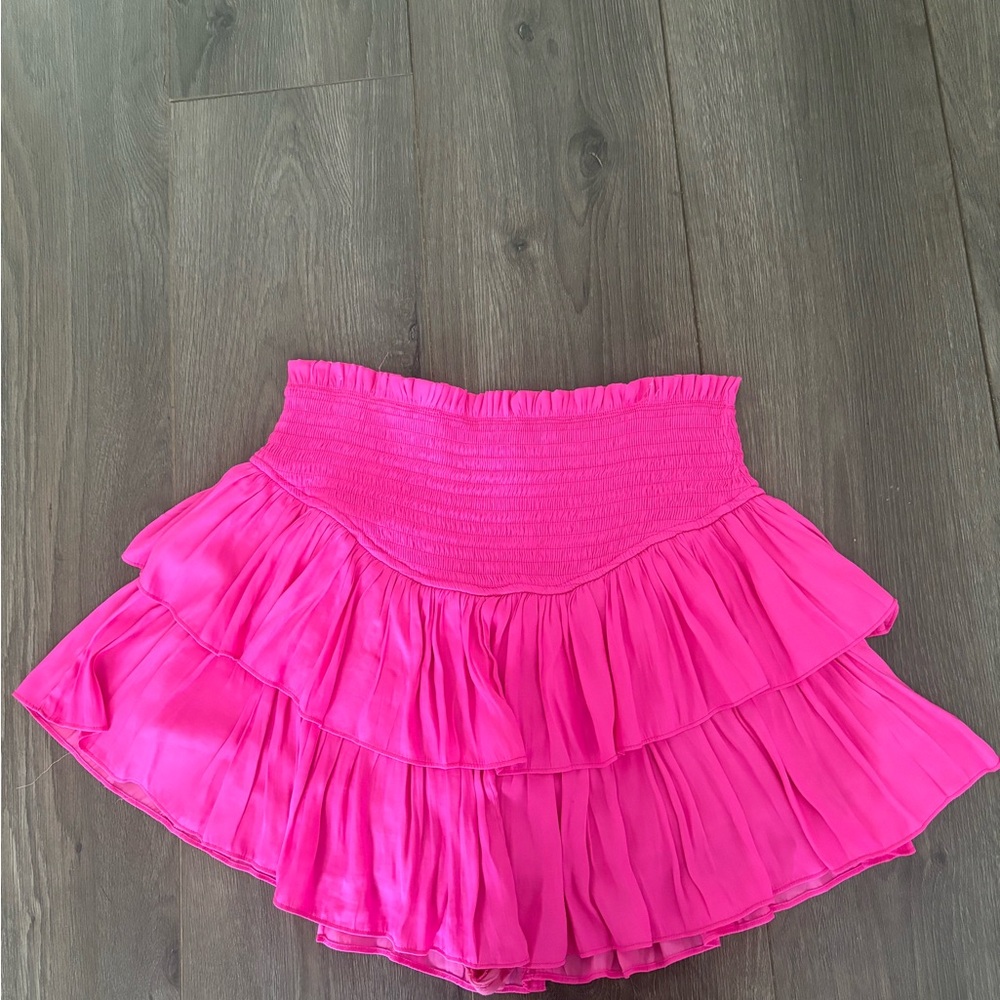 pink ruffle skirt